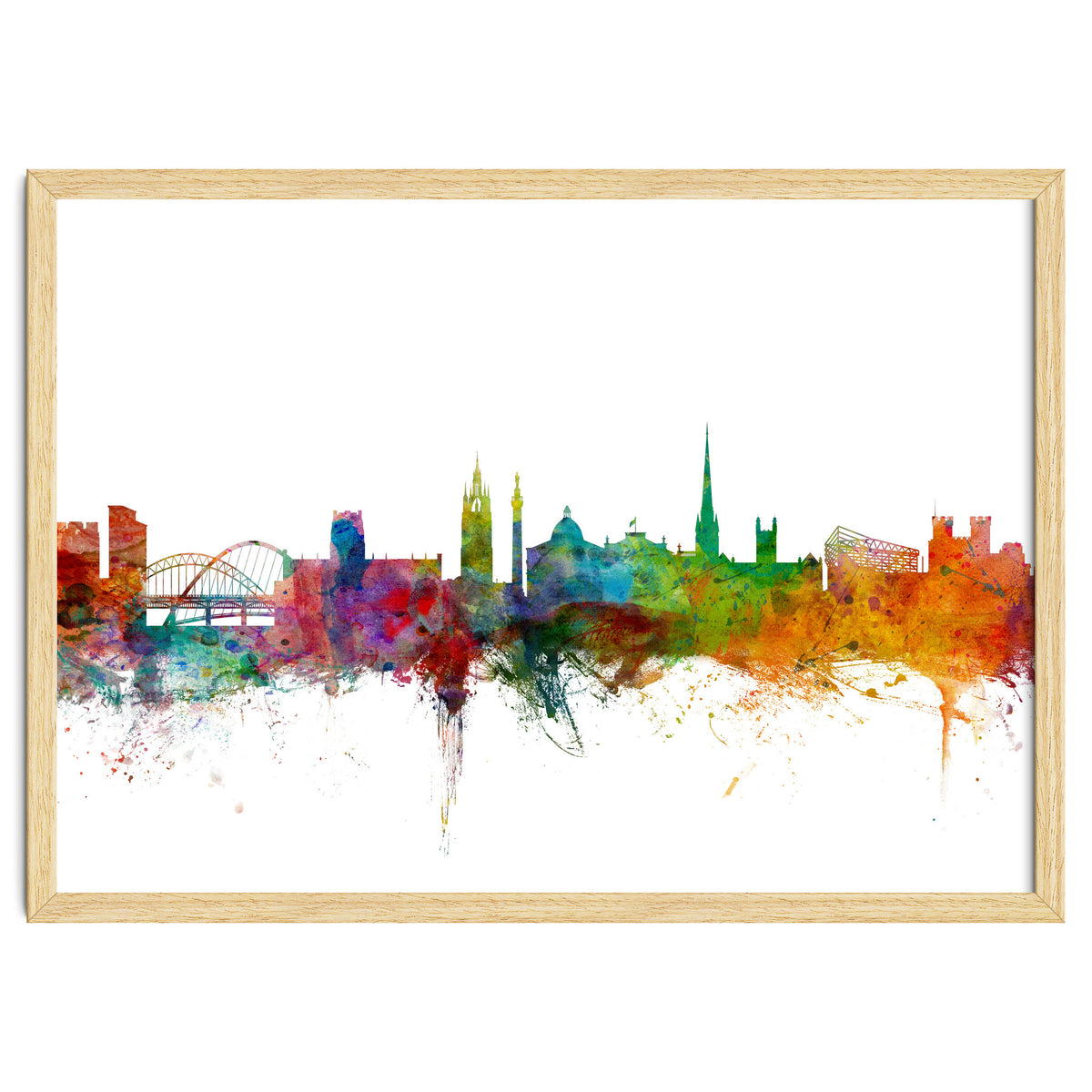 Newcastle England Skyline