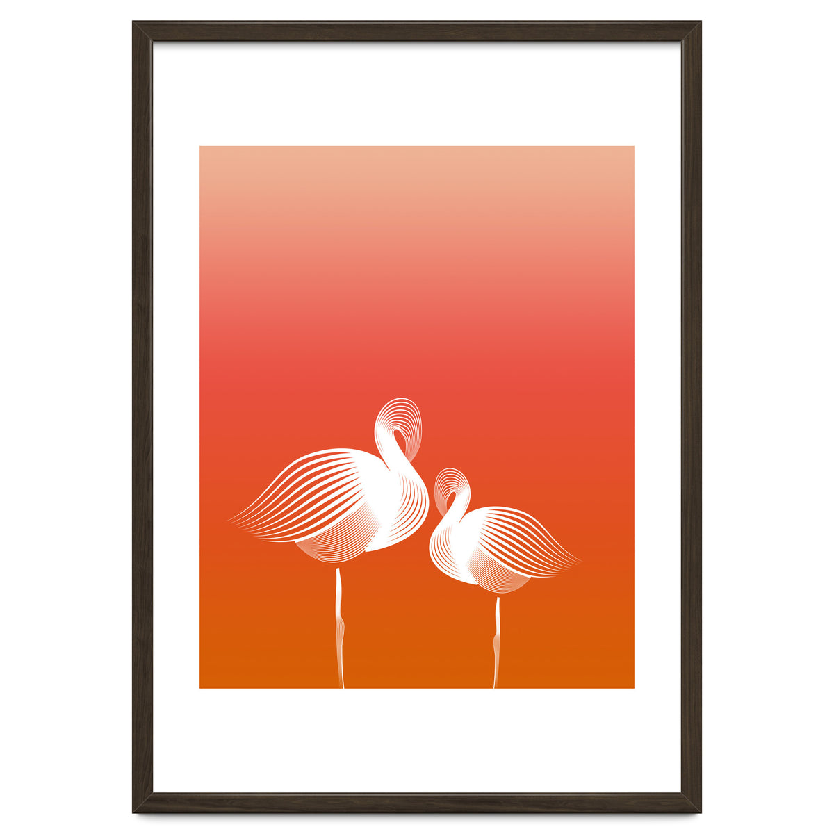 Meditating Flamingos