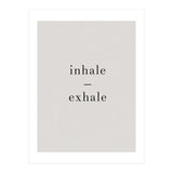 Inhale Exhale Grey Yoga (Print Only) thumbnail