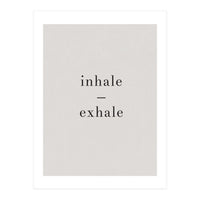 Inhale Exhale Grey Yoga (Print Only)