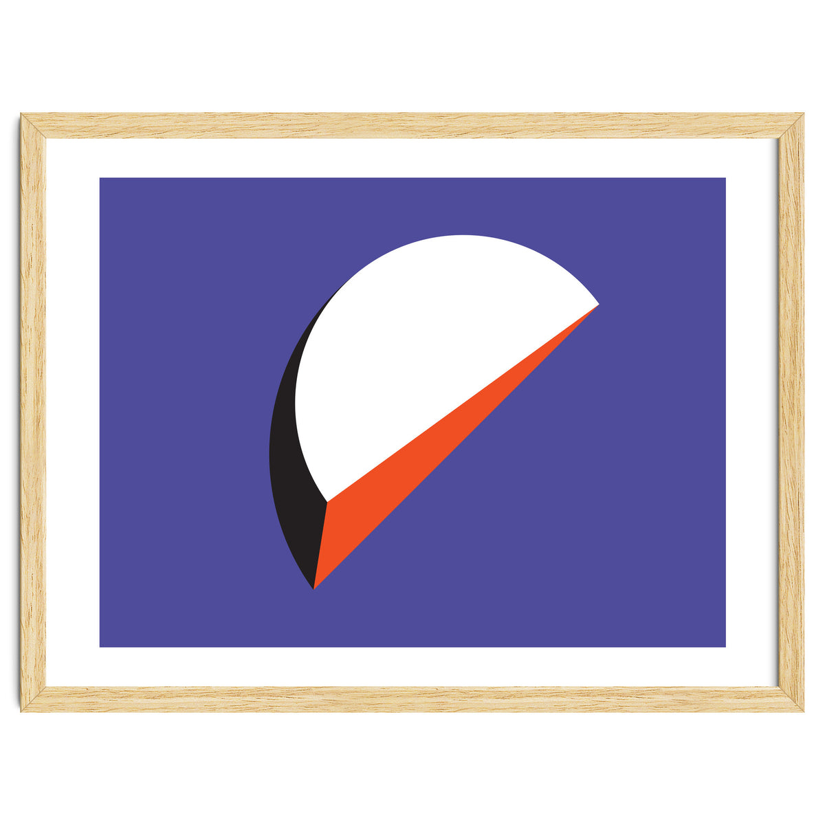 Geometric Shapes No. 37 - orange & purple