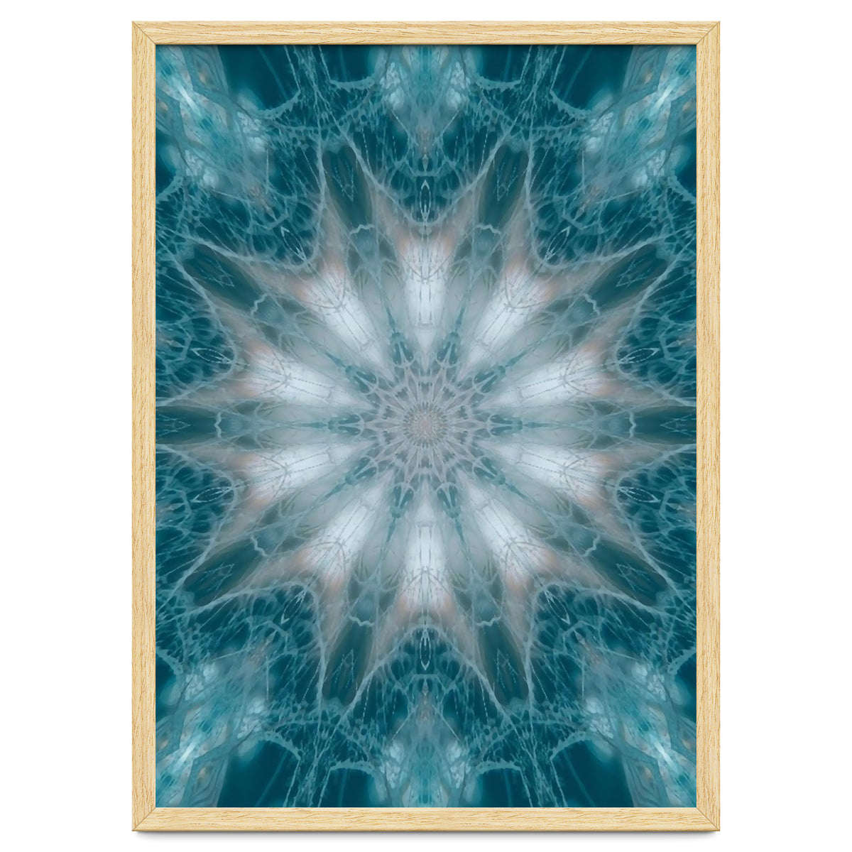 Mandala - Green, White, Rose