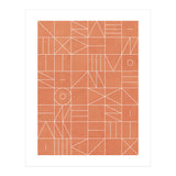 My Favorite Geometric Patterns No.5 - Coral (Print Only) thumbnail