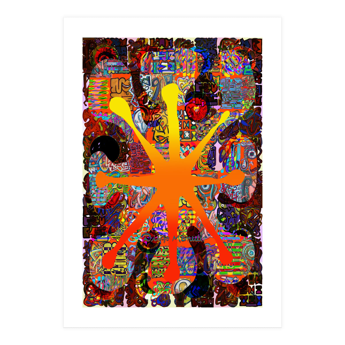 Fuego Y Graffiti 69 (Print Only)