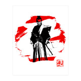samurai in red and white (Print Only) thumbnail