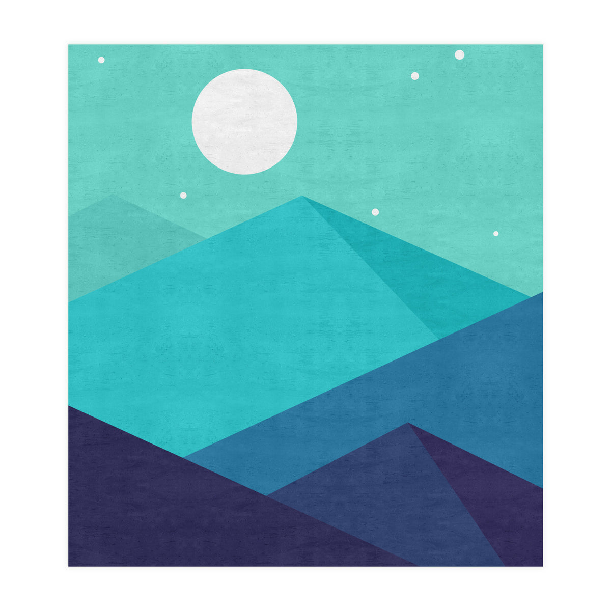 Moonlight mountains (Print Only)