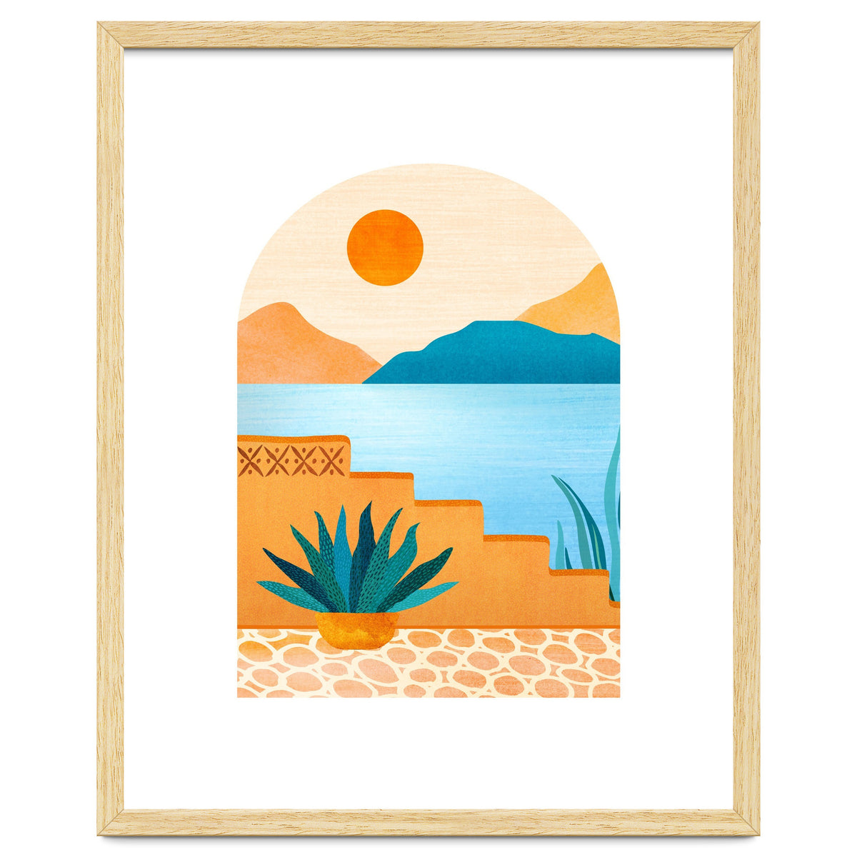 Desert Oasis Landscape