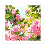 Day dreaming under the blooming Bougainvillea | Summer botanical Floral Vintage Garden Painting (Print Only) thumbnail