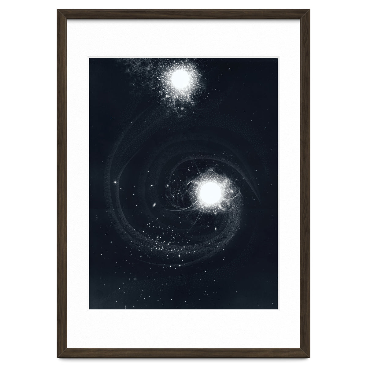 Vintage Cosmos: Double Spiral Nebula
