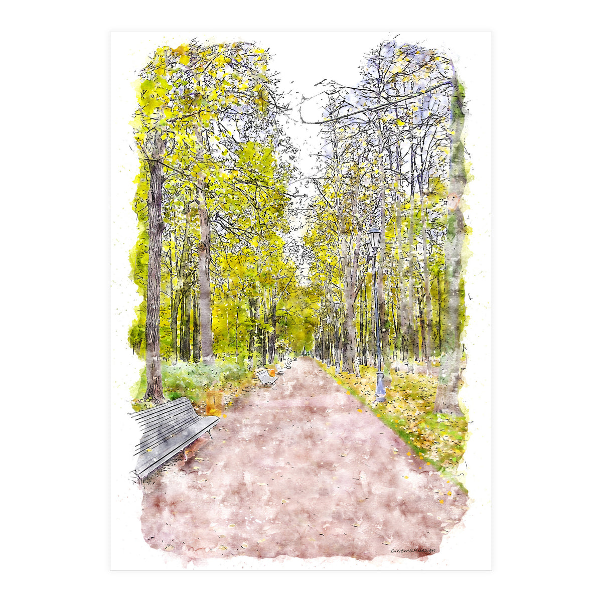 Autumn Alley (Print Only)