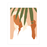 Musafir | Traveler Feminism Woman of Color in White Shirt | Palm Tropical Minimal Bohemian Fashion (Print Only) thumbnail