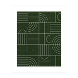 My Favorite Geometric Patterns No.24 - Deep Green (Print Only) thumbnail