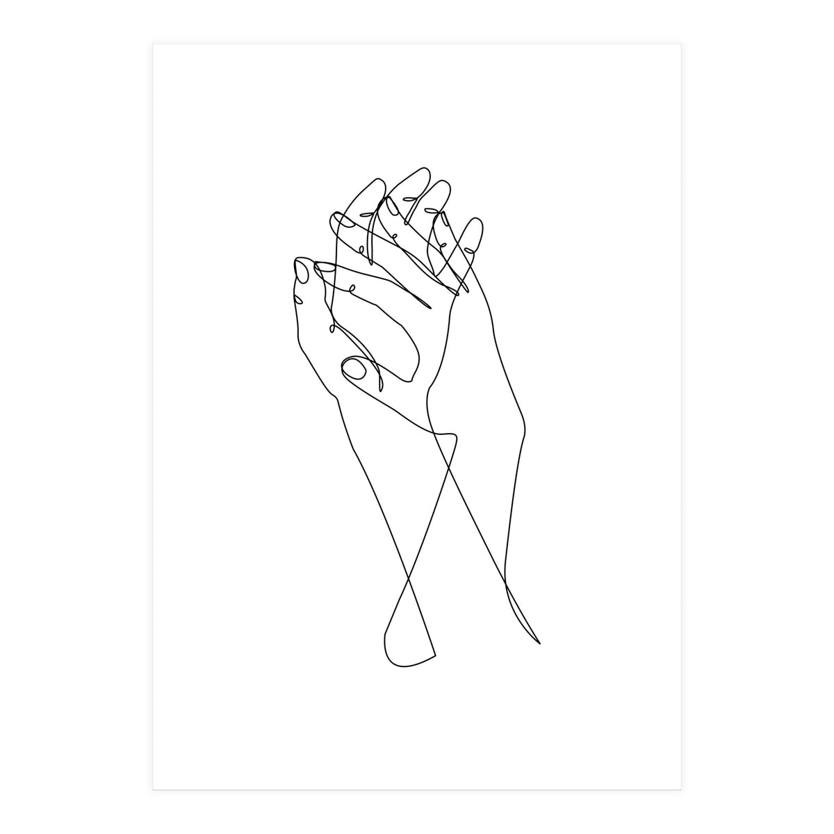 holding hands (Print Only)