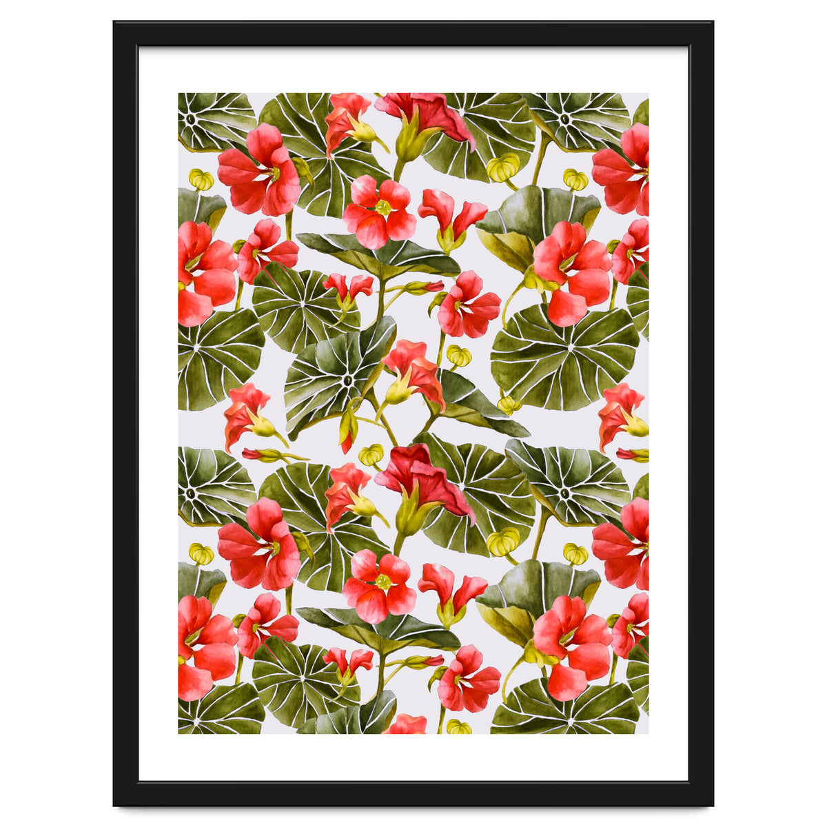 Nasturtiums watercolor 02