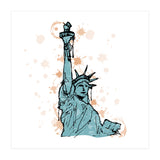 Close view of the Statue of Liberty Sketch (Print Only) thumbnail