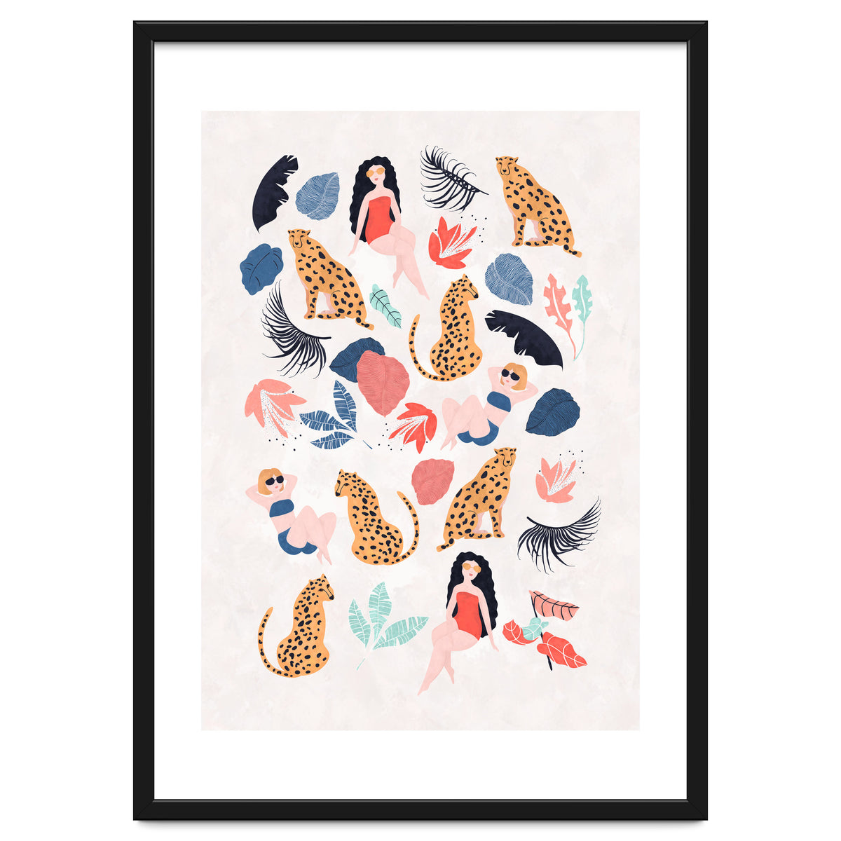 Tropical Girls And Cheetah