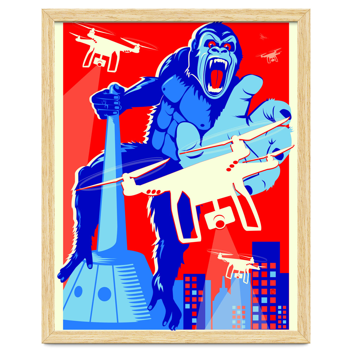 King Kong vs Drones