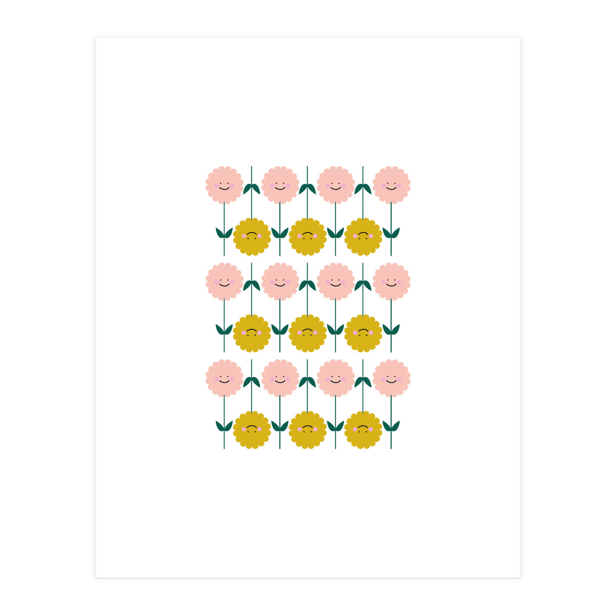 Smiling Flowers Rgb (Print Only)