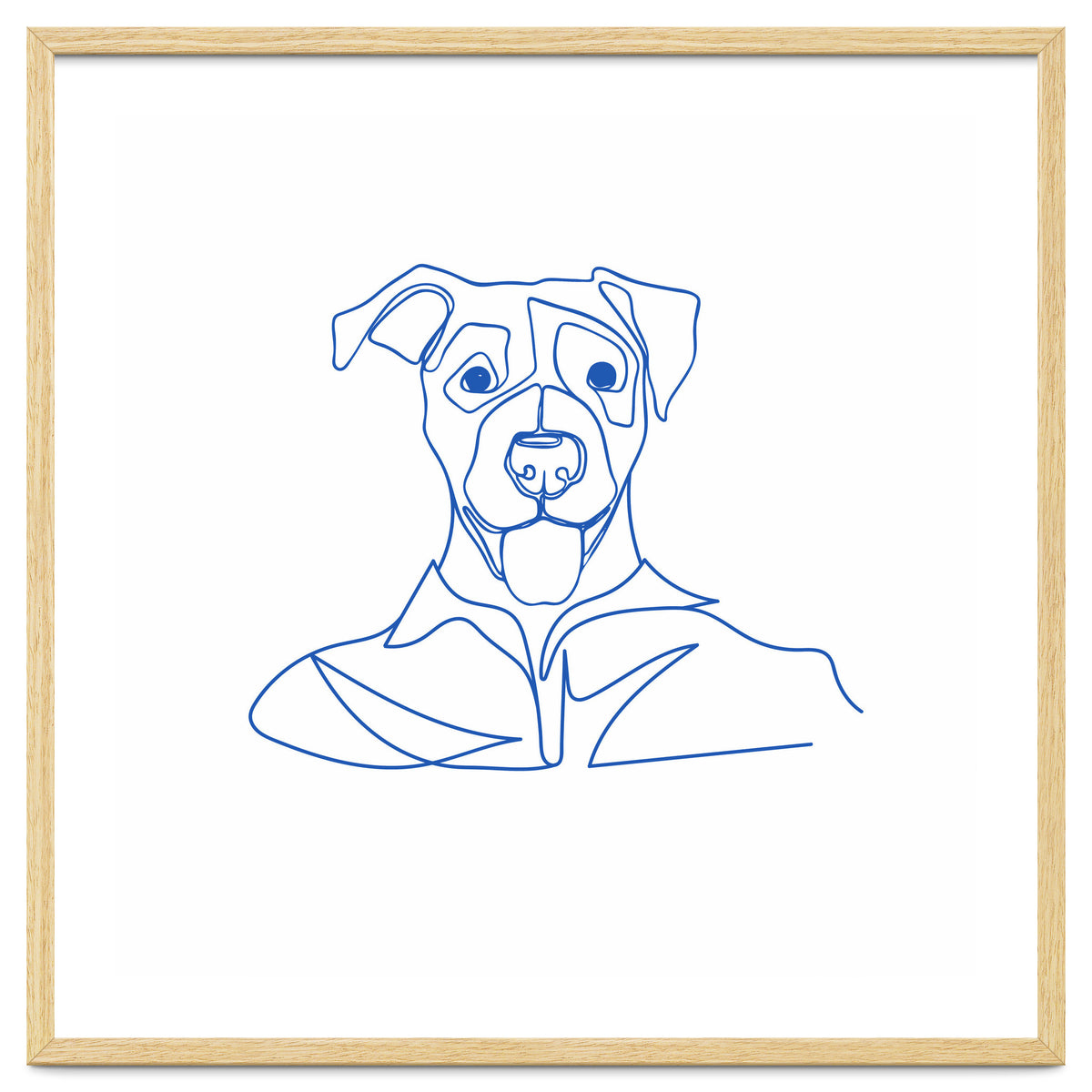 One Line Art Dog