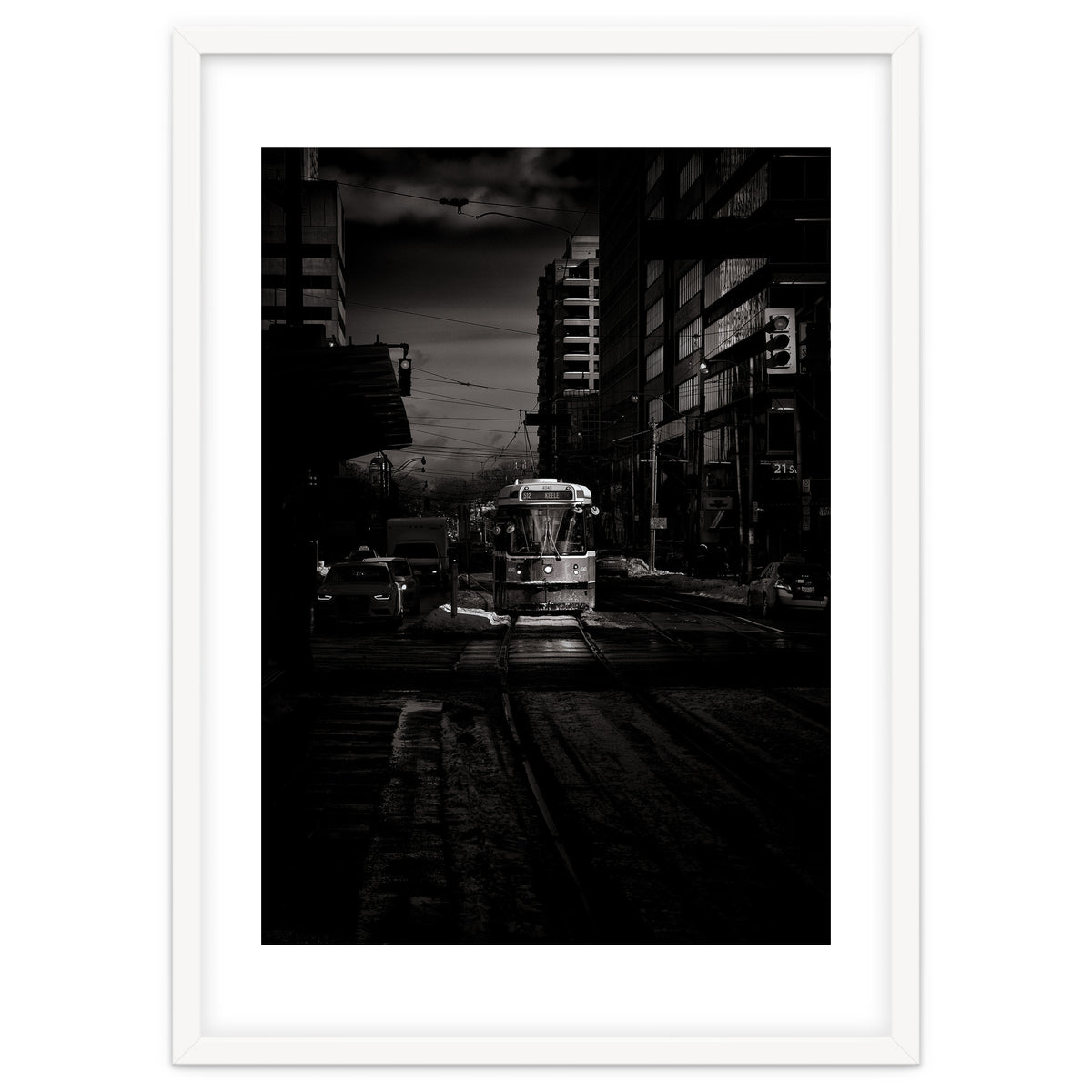 The 512 St. Clair Streetcar Toronto Canada Toned Version