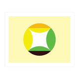 Geometric Shapes No. 21 - yellow, green & orange (Print Only) thumbnail