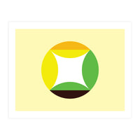 Geometric Shapes No. 21 - yellow, green & orange (Print Only)
