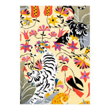 Yin Yang, Vintage Botanical Tiger Jungle, Balance Positivity Peace, Forest Animals Wild Cat (Print Only) thumbnail