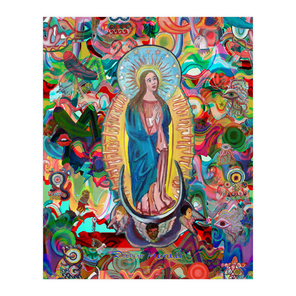 Virgen Y Graffiti 23 (Print Only)