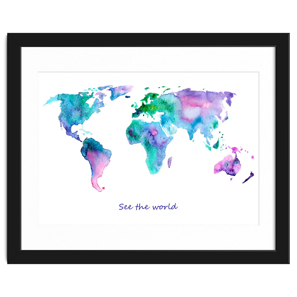 See the world || watercolor