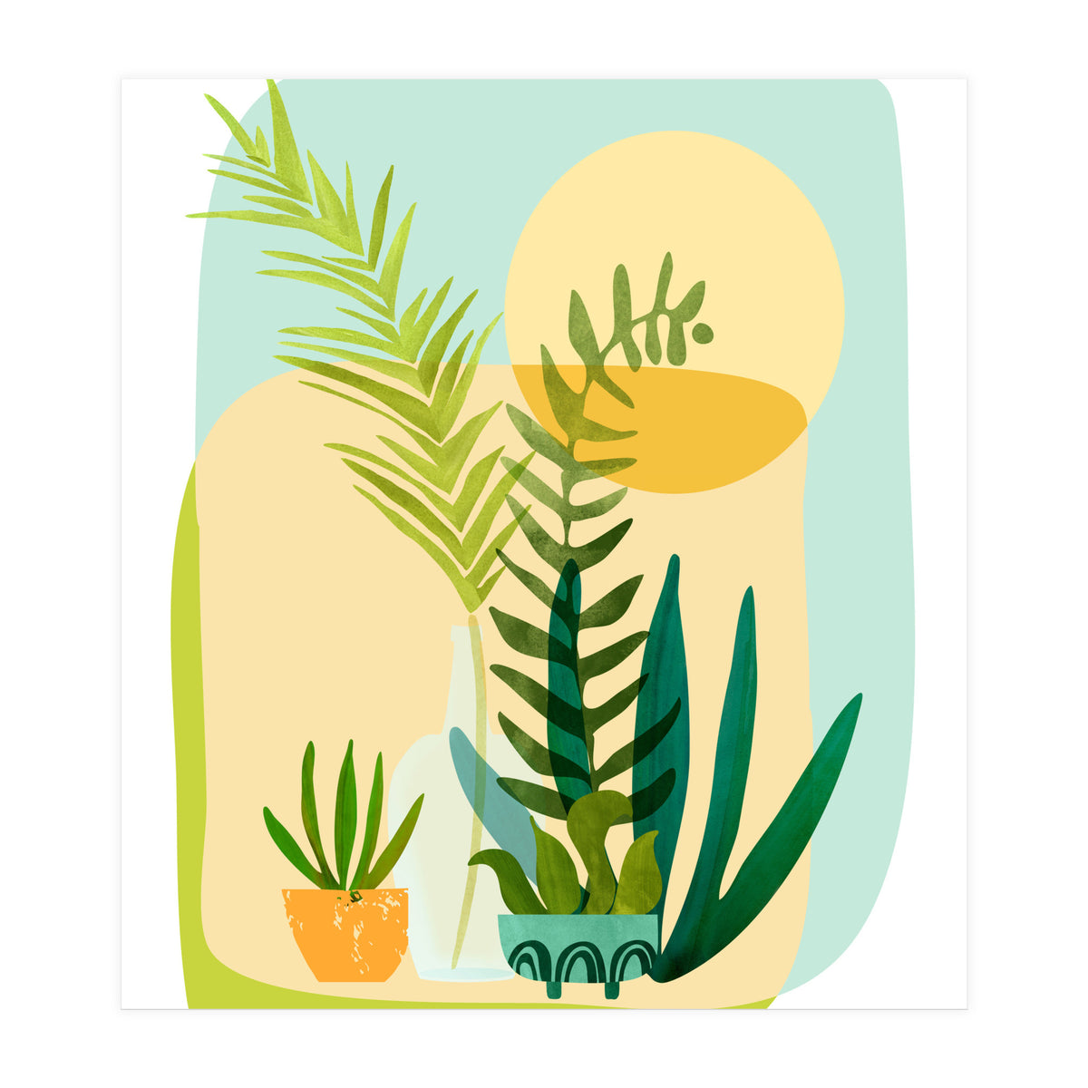 Whimsical Spring Garden (Print Only)