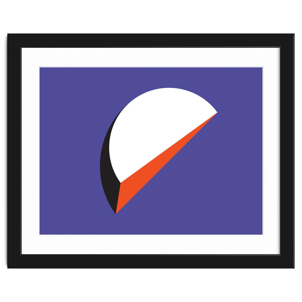 Geometric Shapes No. 37 - orange & purple