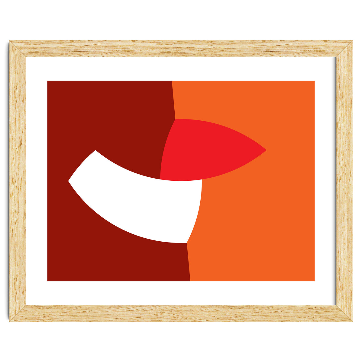 Geometric Shapes No. 66 - orange & reds