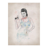 Posing With Gun (Print Only) thumbnail