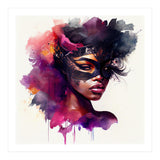 Watercolor Carnival Woman #7 (Print Only) thumbnail