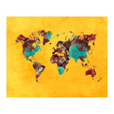 world map yellow art (Print Only) thumbnail