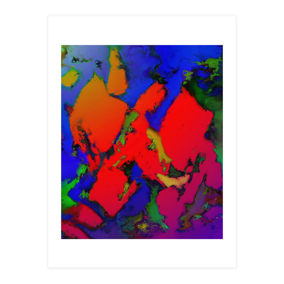 Alligator Red Glow (Print Only)