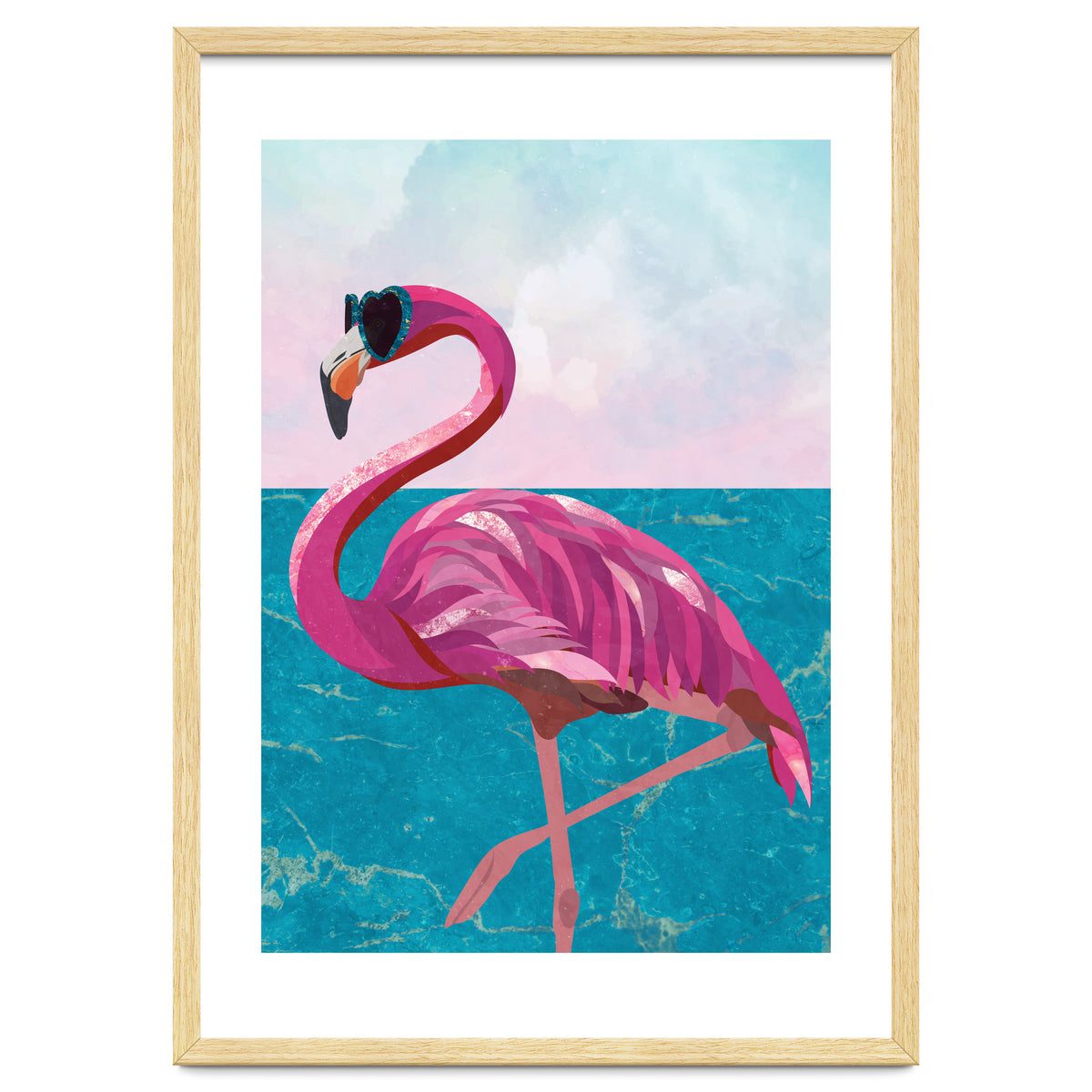 Flamingo on holiday