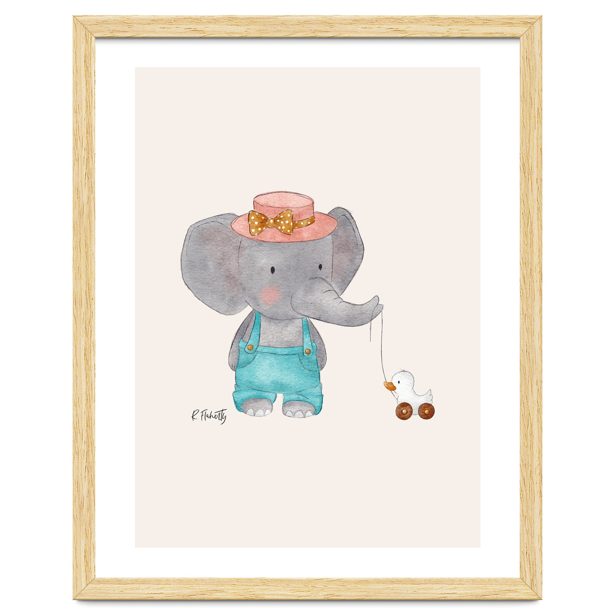 Baby Elephant And Duck