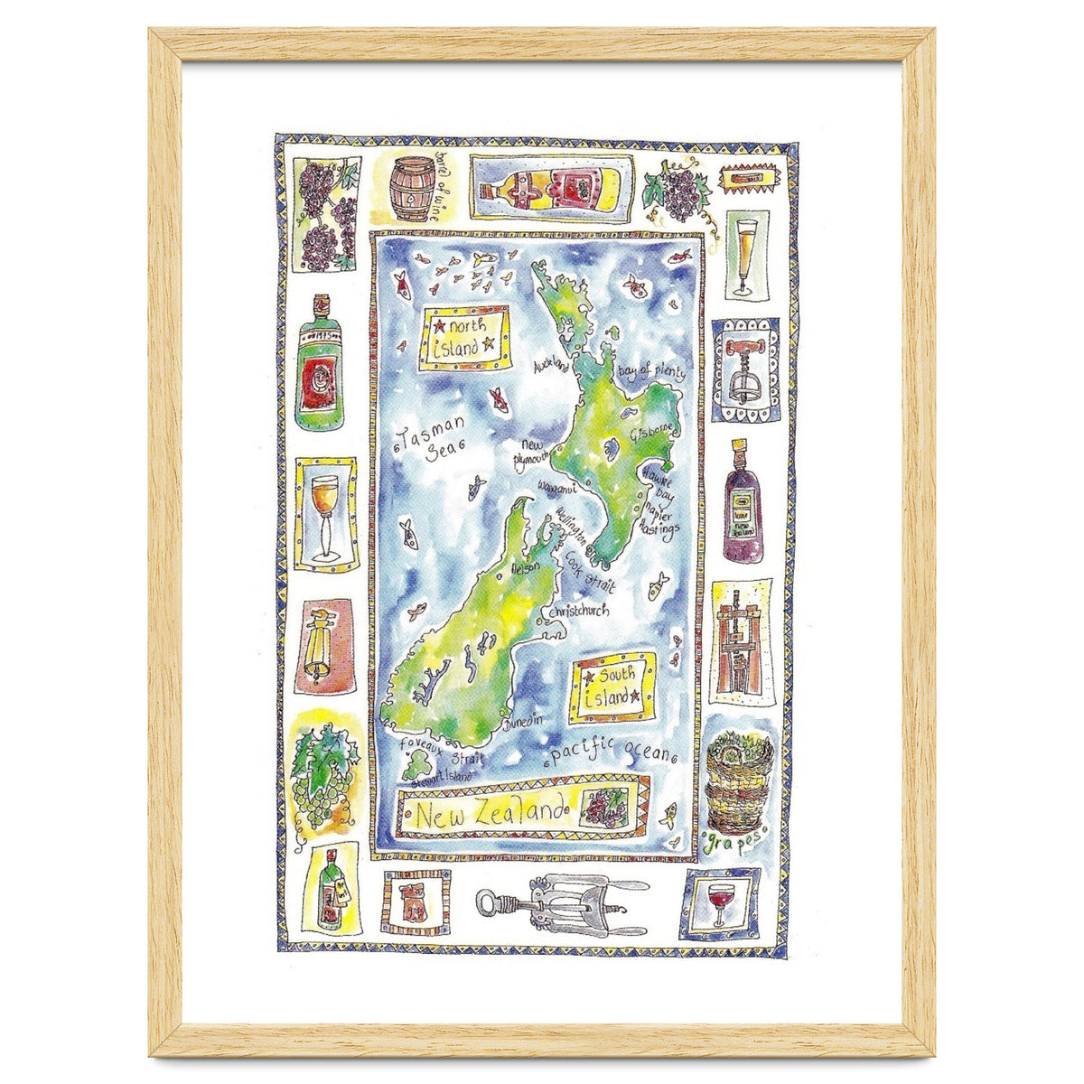 A wine map of New Zealand