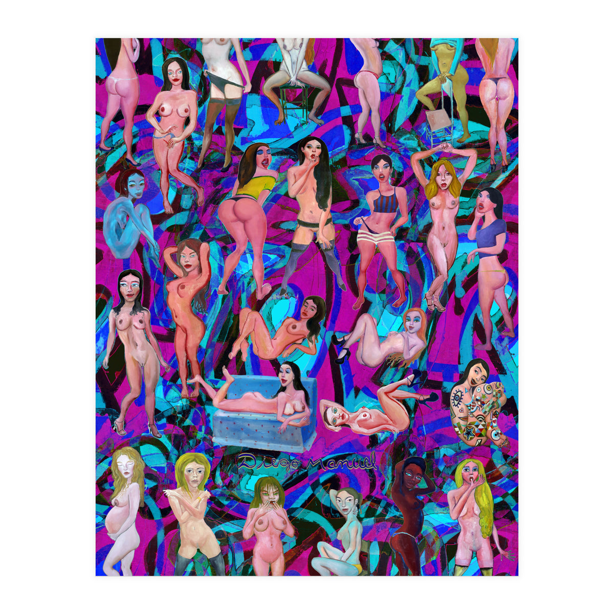 Chicas 3d 12 (Print Only)