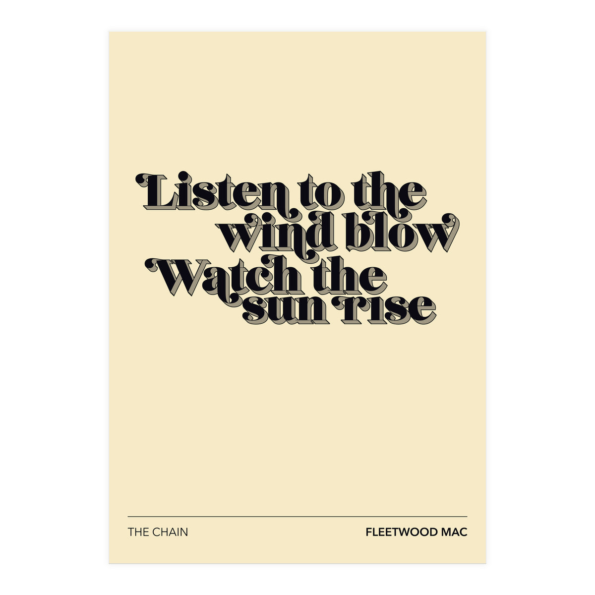 Fleetwood Mac - The Chain (Print Only)