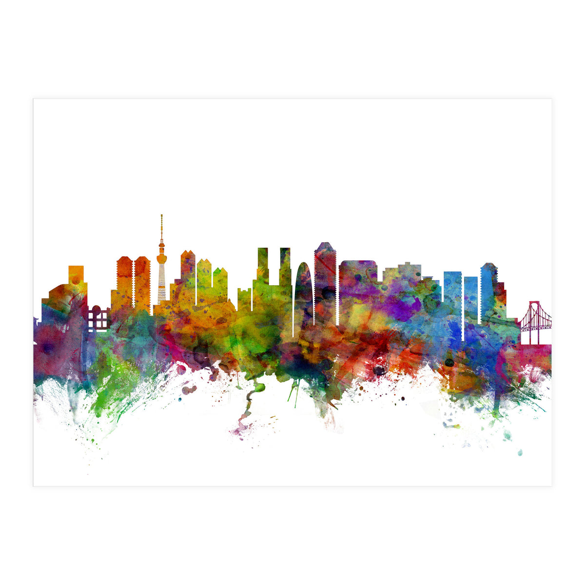 Tokyo Japan Skyline (Print Only)