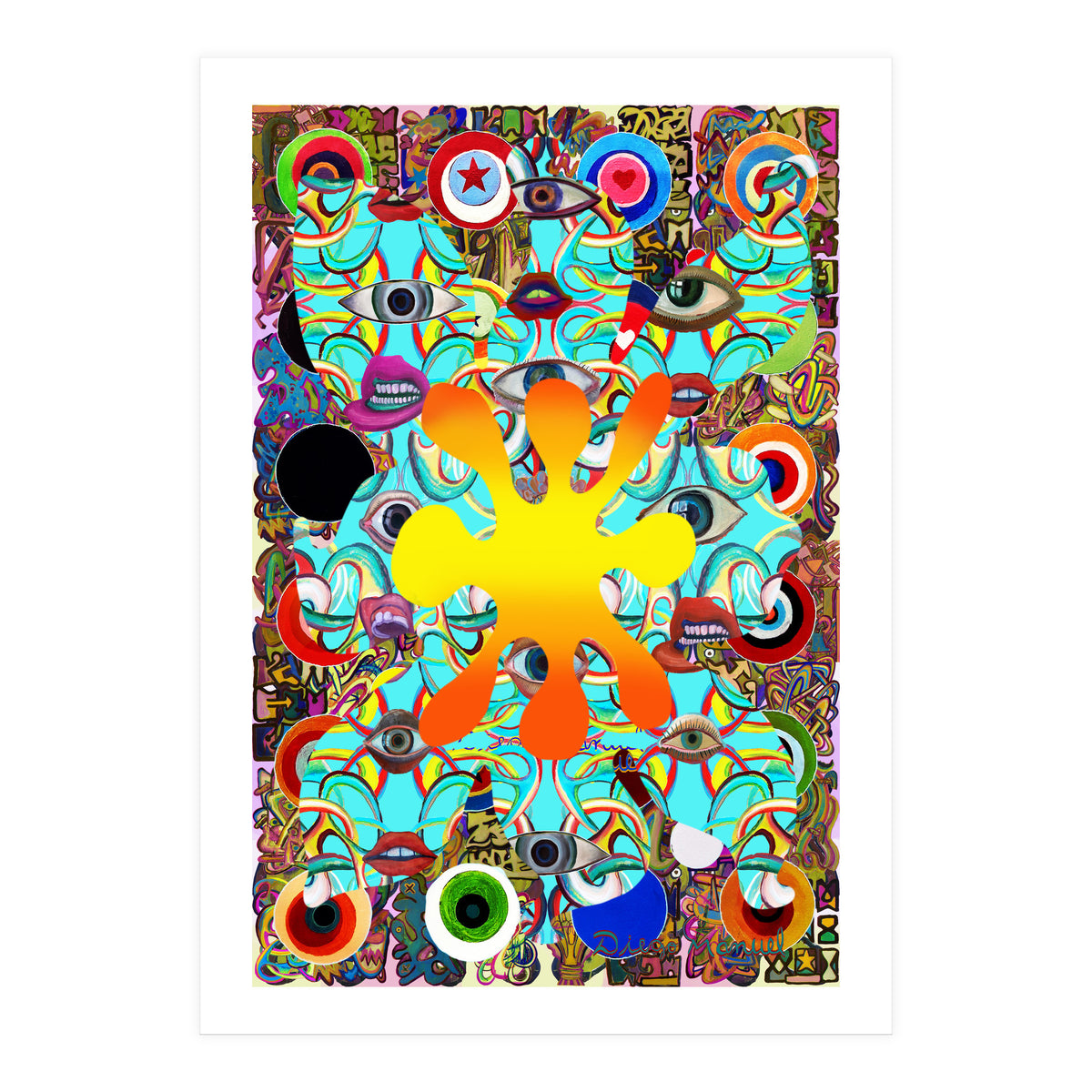 Fuego Y Graffiti 78 (Print Only)