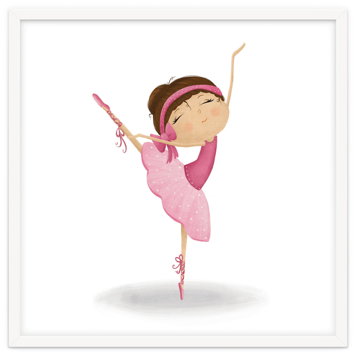 Adorable Ballerina Nursery Print