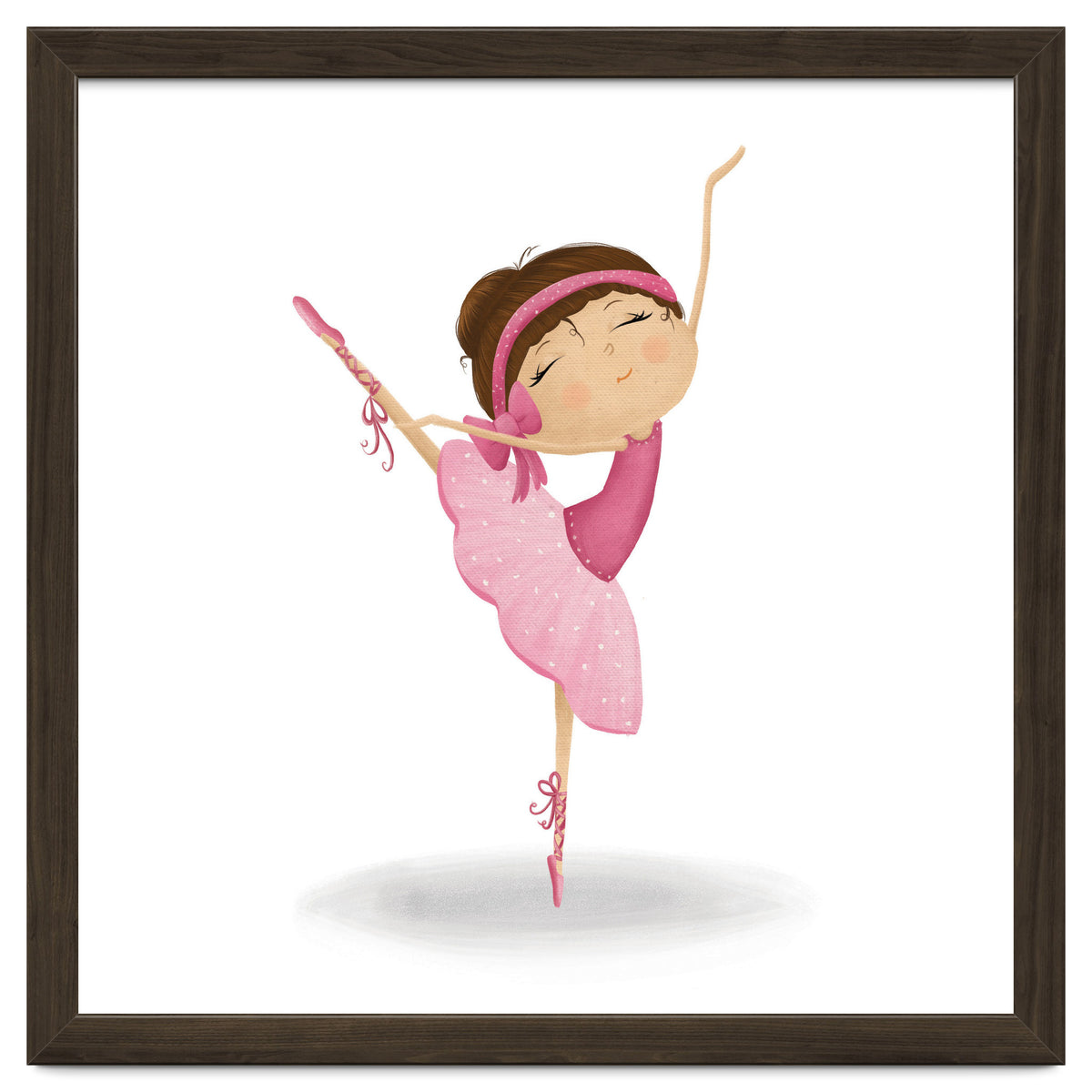 Adorable Ballerina Nursery Print