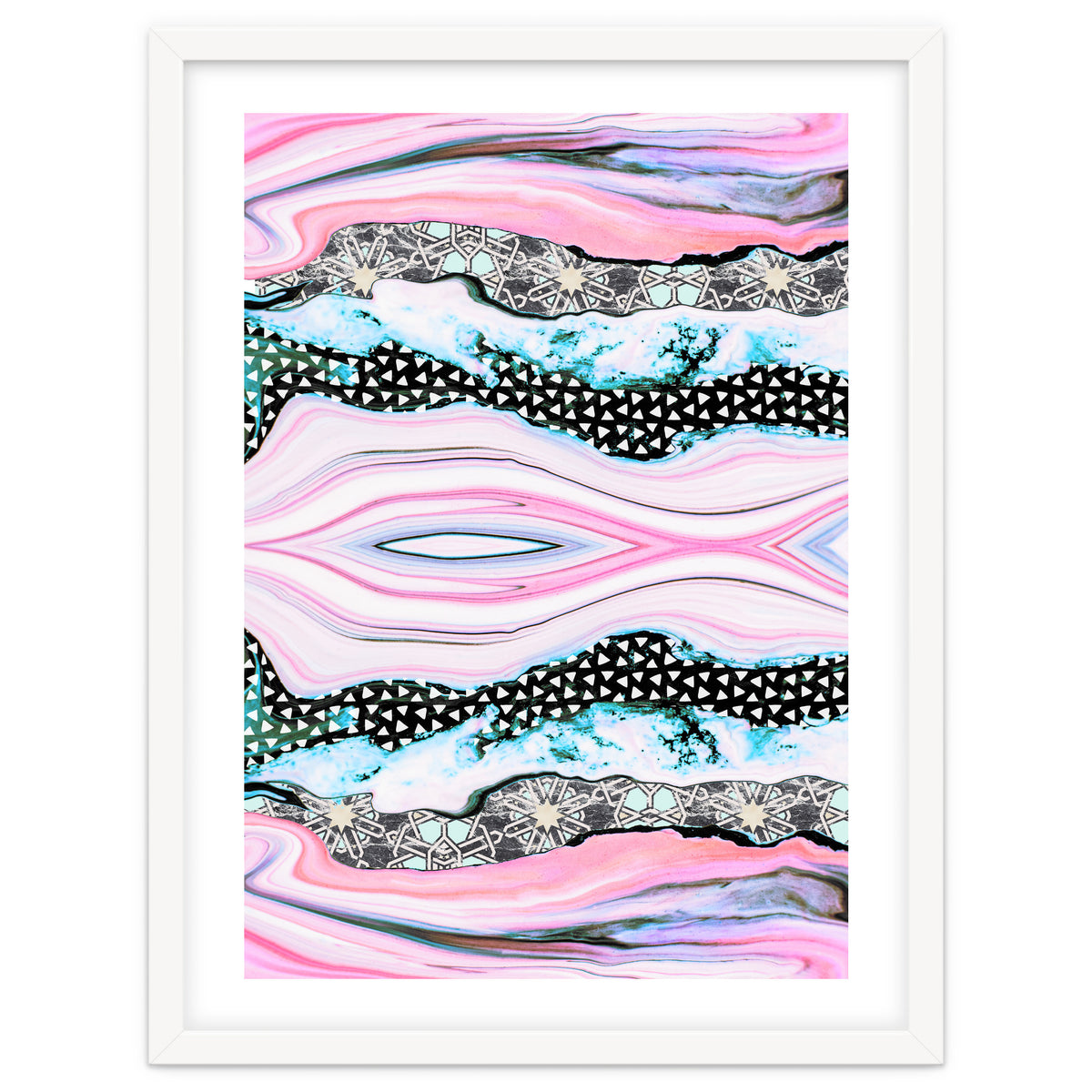 Abstract shapes of marble and patterns