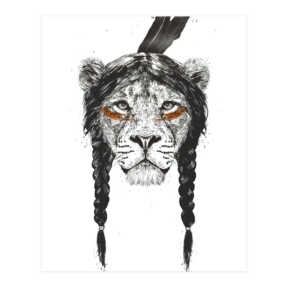 Warrior Lion (Print Only)
