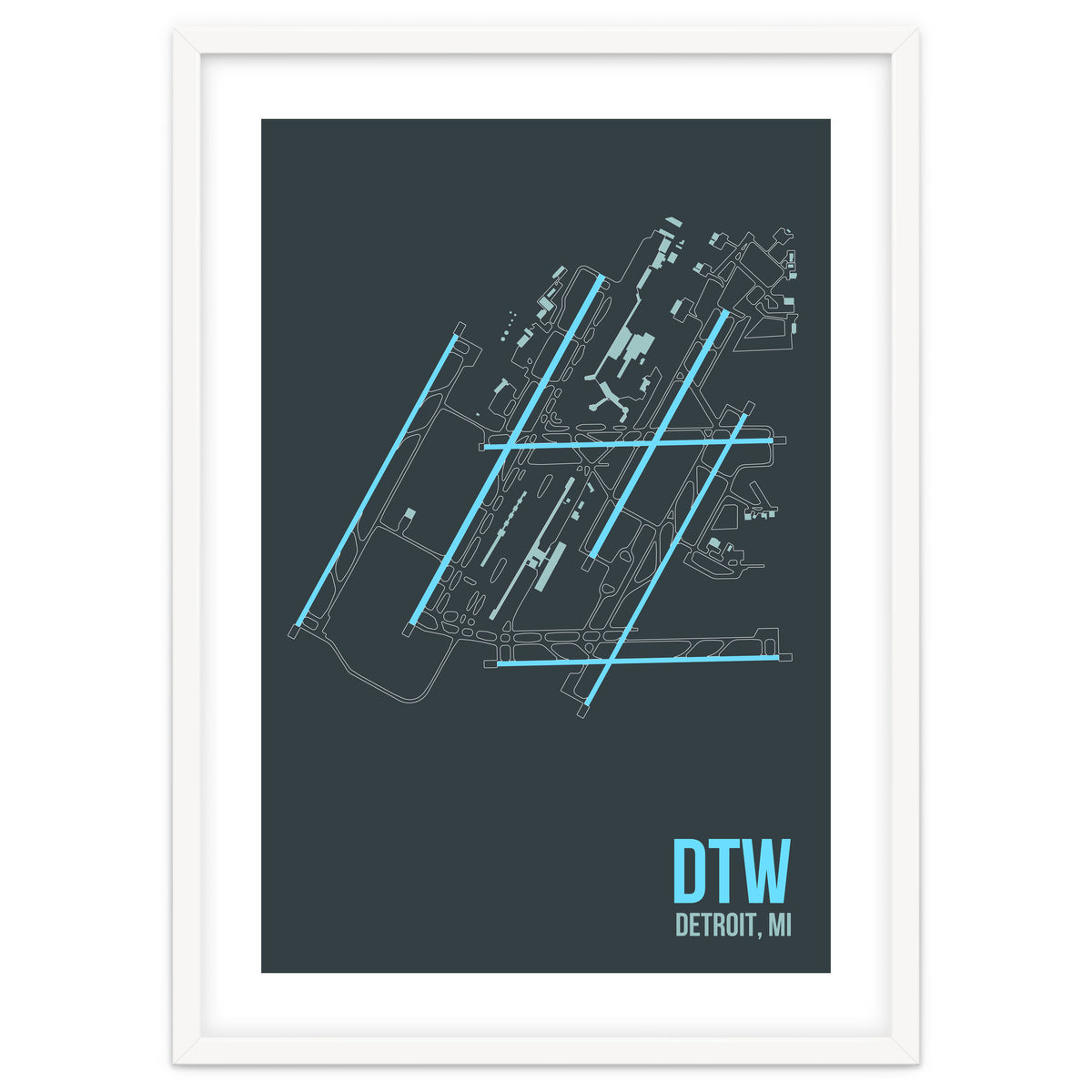 Detroit Airport Layout