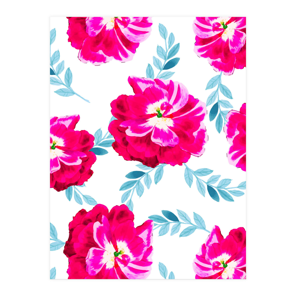 Fluorescent Florals (Print Only)