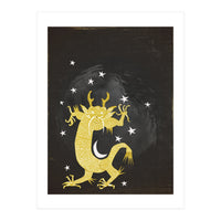 Vintage Cosmos: Golden Dragon (Print Only)